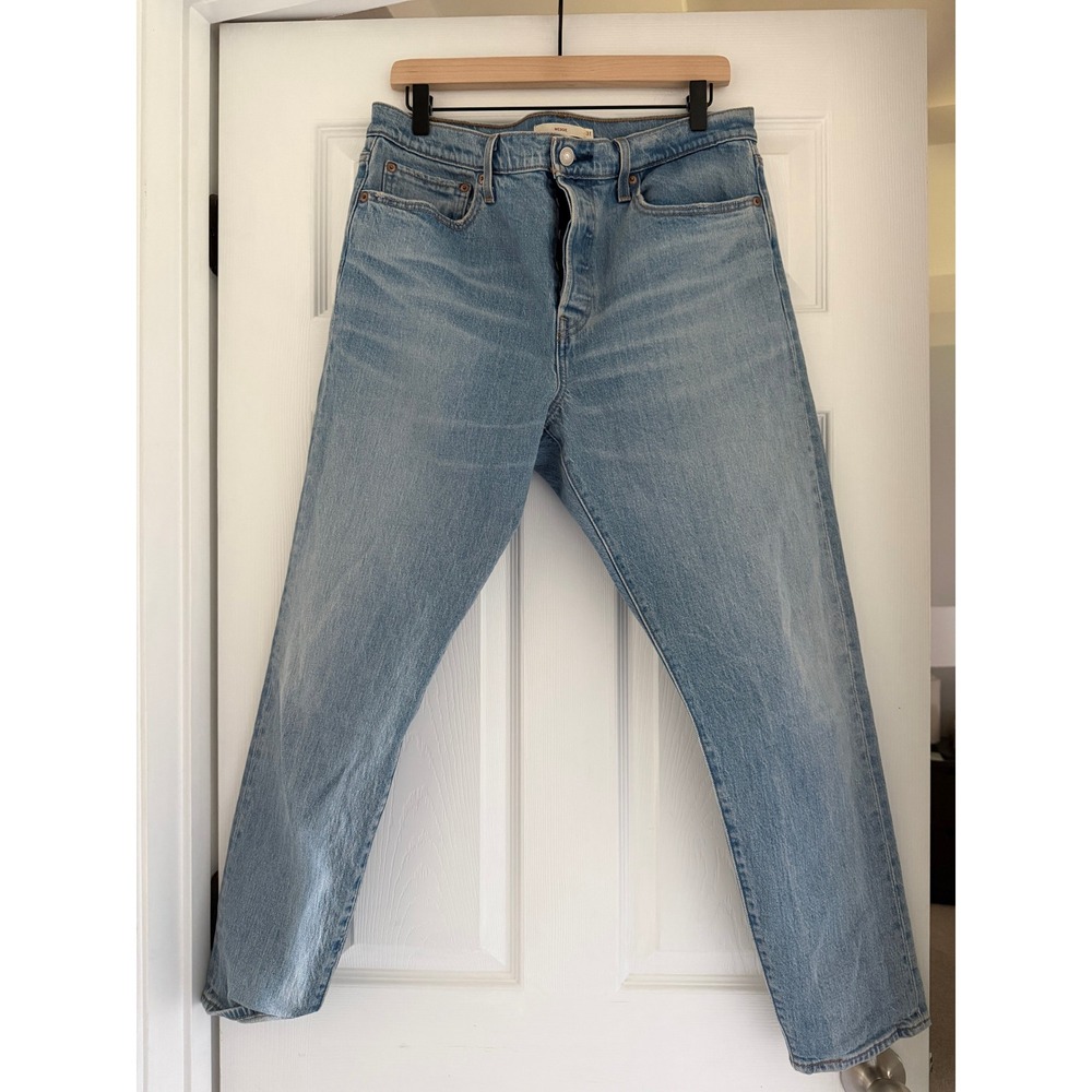 Levis Womens Wedgie Straight Denim Jeans Button Fly Classic Minimalist Retro